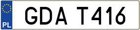 Trailer License Plate